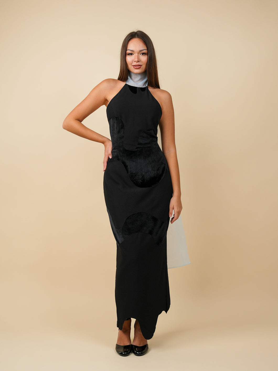 Black Velvet Curve Dress (PRE-ORDER)