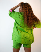 Load image into Gallery viewer, Green 3 piece cotton voile set
